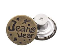 Générique Lot de 10 Boutons de Rechange for Jeans, 20 mm, 17 mm, Boutons instantanés en métal sans Couture for Pantalons avec Filetage combiné de réparation, Rivets et Tournevis(4,20mm)