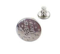 Générique Lot de 10 Boutons de Rechange for Jeans, Clip instantané for Boutons, Bricolage, Couture, Accessoires for Jeans(Letter1)