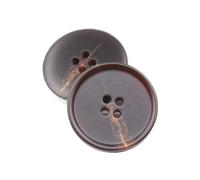 Générique Lot de 10 Boutons en résine Imitation Corne, 4 Trous, for vêtements, Pull, Costume, Manteau, décorations Vintage, Accessoires de Couture DIY(08,23mm)