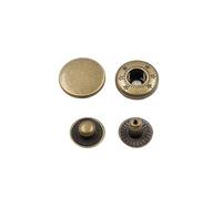 Générique Lot de 10 Boutons-Pression en métal 10/12/15/17/20 mm, Boutons-Pression for Couture, Cuir, vêtements, Sacs(Bronze,20mm)