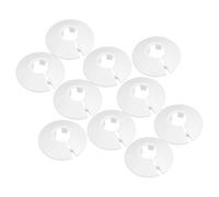 Générique Lot de 10 Cache-Tuyaux en Plastique Blanc 22 MM Anneaux Décoratifs Étanches pour Plomberie Bride de Tuyau pour Salle de Bain et Wc Solution Polyvalente pour Recouvrement de