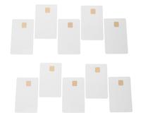 Générique Lot de 10 Cartes à Blanches At24C02 2K Mémoire Cartes PVC Vierges pour d'Accès Systèmes de Porte et Parkings Intelligents Compactes et Résistantes aux Éclaboussures