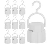 Générique Lot de 10 Douilles LED B22 avec Crochet, Support D’ampoule Rechargeable pour Lampe de Camping, Éclairage D’urgence Portable, Compatible Recharge Mobile et Utilisation Extérieure