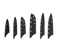 Générique Lot de 10 Fourreaux de Couteaux en Plastique Noir, Protections de Lames Universelles 20 Cm, Accessoires Cuisine Sécurisés pour Couteaux de Chef, Étuis Résistants pour