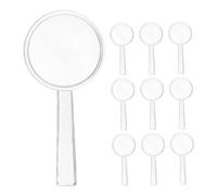 Générique Lot de 10 Loupes De Lecture Portables en Plastique Transparent pour Enfants Et Personnes Âgées