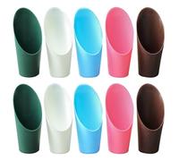 Générique Lot de 10 Mini Pelles à Godet en Plastique, Gobelets pour Remplissage de Sol, Outils de Plantation pour Jardinage et Culture en Pot, pour Succulentes et Petits Travaux de Jardin,