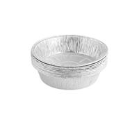 Générique Lot de 10 moules à pizza jetables ronds en aluminium, compatibles avec le congélateur et le four, pour la cuisson de légumes, de fruits et de gâteaux aux de chocolat. (A, 14.5cm)