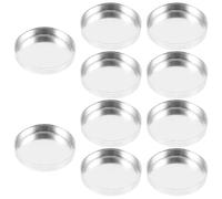 Générique Lot de 10 Petits Godets à Paupières en Aluminium Argenté 0,5g Légers et Faciles à Transporter pour DIY Maquillage et Présentation