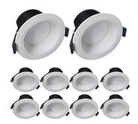 Générique Lot de 10 plafonniers encastrés 6,35 cm, 8,9 cm, 11,4 cm, 5 W-24 W, 3 000 K/4 000 K/6 000 K