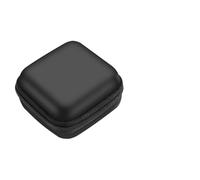 Générique Lot de 10 Pochettes Carrées Noires en PU pour Écouteurs Protection Antichoc et Fermeture Éclair Lisse, Étui de Rangement pour Voyage et Maison Couleur Aléatoire