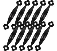 Générique Lot de 10 Poignées de Meuble en Alliage de Zinc Noir Boutons de Tiroir Simples 10 CM Poignées de Porte Anciennes pour Tiroirs Armoires et Placards Style Chinois Usage Maison