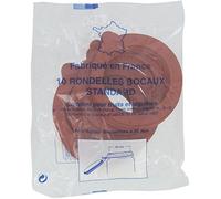 Générique Lot de 10 rondelles en Caoutchouc pour bocaux - Marque Hutchinson - Fabriqué en France - 85mm - Diamètre Ext x diamètre Int x EP - 85 x 65 x 2,5 mm