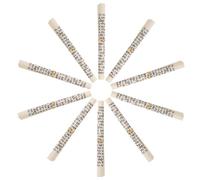Générique Lot de 10 Rouleaux de versets bibliques Mezuzah avec caractères juifs et bénédictions, décoration de Porte juive Beige en Papier et Corde, pour intérieur et Housewarming, 7,5 x 1