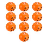 Générique Lot de 10 Set de Ballons Citrouille Gonflables D’Halloween en Latex Épais Orange Décorations Festives pour Maison Jardin et Fenêtres Fournitures Halloween Résistantes et
