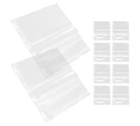 Générique Lot de 10 Set de Pochettes Photo D'archives Étanches en PE, Protège-Feuilles Ultra-résistants 120 Trous, pour Rangement Négatifs de Film Compatible Classeurs, Conservation Films