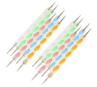 Générique Lot de 10 Stylos à Gaufrer en Acrylique et Métal pour Argile Polymère, Outils Robustes pour Création Artistique Polyvalente en Poterie et Loisirs Créatifs en Atelier