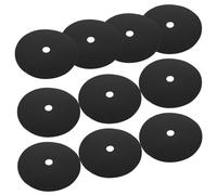 Générique Lot de 10 Tapis Anti-Herbes en Toile Non Tissée Noire Anneaux de Protection pour Racines de Plantes 32 CM Trou Central 4 CM Couverture de Sol Respirante et Ombragée pour Jardin