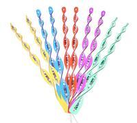 Générique Lot de 10 Tiges Spirales Réfléchissantes Anti-Pigeons 30 Cm Multicolores, Dispositif Suspendre pour Jardin, Cour et Verger, Protection Écologique et Solide des Couleur Aléatoire