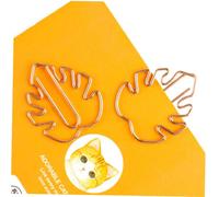 Générique Lot de 10 Trombones Créatifs de Feuille de Tortue en Métal Or Rose Pinces à Papier Multifonctions pour Bureau École et Organisation de Notes