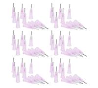 Générique Lot de 100 Aiguilles de Distribution 18g en ABS Rose 1/4 Pouce pour Applications Industrielles et Assemblage Électronique avec Remplacement Rapide