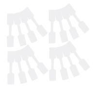 Générique Lot de 100 Étiquettes pour Câbles Blanches en Papier et Nylon, Autocollantes et Réutilisables, pour Bureau et Identification Facile des Câbles