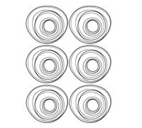 Générique Lot de 100 Set de Set de Courroies Caoutchouc Mixtes Plates et Carrées pour Remplacement Courroie D'enregistreur, Résistance à l'usure et Facile à Transporter, pour Réparation