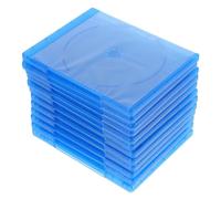 Générique Lot de 12 Boîtiers en Plastique pour CD et DVD, Boîtes de Rangement Portables Insert pour Livret, Protection Semi-Transparente pour Stockage et Transport