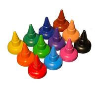 Générique Lot De 12 Crayons Pour Tout-Petits, Forme Empilable, Couleurs Vives, Texture Lisse, Résistants À La Cassure, 18,4x9,5x3,8cm, 150g, Parfaits Pour Débutants Et Petits Artistes