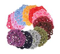 Générique Lot De 12 Filets à Cheveux Invisibles Pour Chignons Accessoires Pratiques Pour Danseuses Infirmières Et Hôtesses De L'air Réutilisables Et Élastiques Patinage Performances