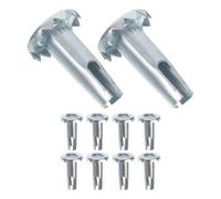 Générique Lot de 12 Inserts en Fer pour Roulette à Tige, Facile à Installer Capacité, pour Meubles en Bois et Pieds de Chaise