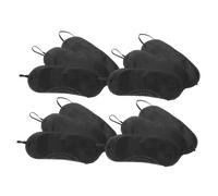 Générique Lot De 12 Masques Pour Yeux Bandeau Portable Pliable Pour Bandeau Réglable Masque Portable De Fête Tissu Noir
