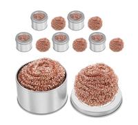 Générique Lot de 12 Nettoyeurs de Pannes de Soudage en Cuivre avec Boules Éponges et Fil de Cuivre, Kit D'entretien pour Pointes de Fer à Souder Compatible Universellement, Outil Pratique