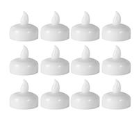 Générique Lot De 12 Petites Bougies Flottantes À LED, Bougies Électroniques | Bougies Votives À LED Scintillantes Pour L'extérieur, Décorations De Table Étanches Pour Mariage, Noël, Etc.