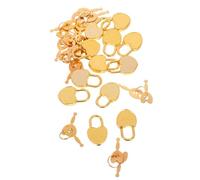 Générique Lot de 12 Sets de Mini Cadenas en Métal de Cœur, Serrure de Sécurité avec Clé, Compact et Léger, pour Agendas, Carnets, Paquet et Boîtes de Rangement, Cadenas Portable pour Usage
