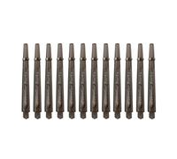 Générique Lot de 12 tiges de fléchettes Multicolores pour Pointes en Acier, kit de Remplacement de tiges de 45 mm/35 mm avec Joints toriques en Acier Inoxydable pour affûteur de fléchettes.