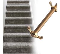 Générique Lot de 13 tringles d'escalier en Laiton Antique pour Tapis de Sol, Longueur 24, 28, 32, 36, 40, 48, 50 Pouces, Installation Facile pour Fixer Le Tapis d'escalier (102 cm, 13 pièces)