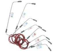 Générique Lot de 15 Lampadaires Miniatures Métalliques LED Projecteur Échelles 1/100 1/150 et 1/200 pour Modélisme Ferroviaire et Décoration de Maquettes Éclairage Réduit Précis et