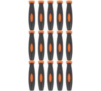 Générique Lot de 15 Poignées de Lime en Caoutchouc Noir 4 Mm