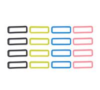Générique Lot de 16 Passes de Bracelet Montre Silicone 20cm Résistants à L'usure pour Accessoires Montre Homme et Femme