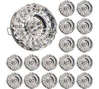 Générique Lot de 17 spots LED encastrables en cristal, 3 W, 5 W, anti-éblouissement, sans scintillement, de 5 à 8,9 cm, pour éclairage de chambre à coucher