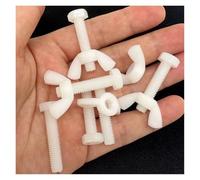 Générique Lot de 2 à 30 vis hexagonales extérieures blanches en nylon M3 M4 M5 M6 M8 M10 M12, écrous papillon, boulons en plastique isolés métriques, ensemble combiné(M5x40mm-20 sets)