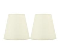 Générique Lot de 2 Abat-jour en Tissu Beige pour Lampadaire et Lampe de Chevet, Finition Soignée, Installation Facile, Accessoire pour Lampe E14