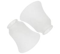 Générique Lot de 2 Abat-jour en Verre Flocon de Neige pour Plafonnier E27, Abat-jour Décoratif Transparent, Accessoire D’abat-jour Moderne pour Lampe Suspendue, Salon et Éclairage Intérieur