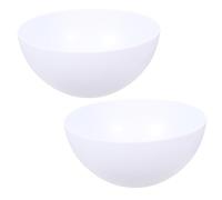 Générique Lot de 2 Abat-Jours Champignon en Plastique Blanc pour Lampe Suspendue Diamètre 42 MM Diffuseur de Lumière Douce Accessoire D’Éclairage Pratique pour Salon et Bureau