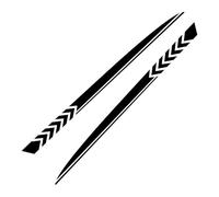 Générique Lot de 2 Autocollants pour Voiture Dodge Sport, Bandes latérales Longues, Film Vinyle, Accessoires de Tuning Automobile