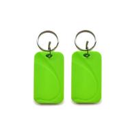 Générique Lot de 2 Badges RFID 13.56 MHz - UID Modifiables | Clonage Badge Immeuble/Bureau | Étanche IP67 | Programmation Android NFC + MCT | Compatible Mifare (vert)