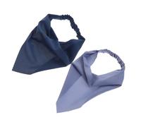 Générique Lot de 2 Bandeaux Foulards Triangulaires en Tissu Doux, Élastiques et Unis, Accessoires Cheveux Femme Polyvalents pour Tenue Quotidienne, Style Vintage et Confortable, Bandeaux