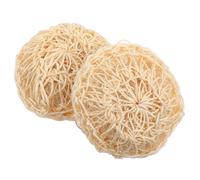 Générique Lot de 2 Boules Sisal Bio 10X10 CM pour Gommage Corporel Exfoliant Éponge de Bain Naturelle pour Massage et Nettoyage Peau Présent Soins Corporels