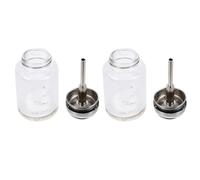 Générique Lot de 2 Bouteilles en Verre 100ml Doseur Alcool, Légères et Portables pour Rangement Multifonctionnel et Usage Pratique