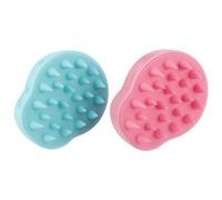 Générique Lot de 2 Brosses de Massage en Silicone pour Cuir Chevelu, Brosse Shampooing Détachable 2 Pièces, Nettoyage Profond, Stimulation et Soin du Cuir Chevelu pour Usage Domestique